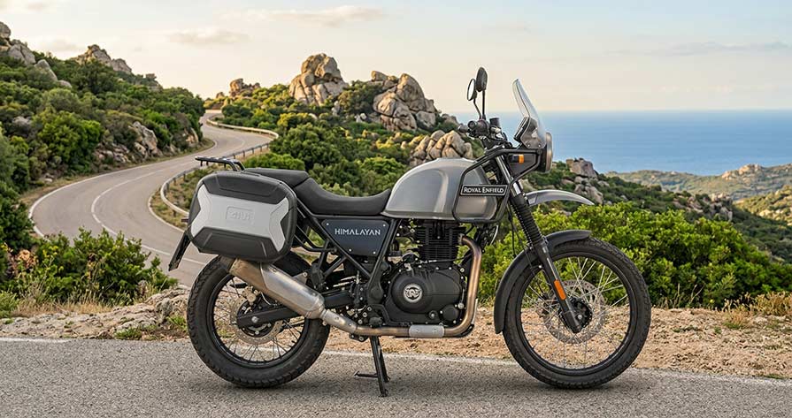 Royal Enfield 410 rental Corsica